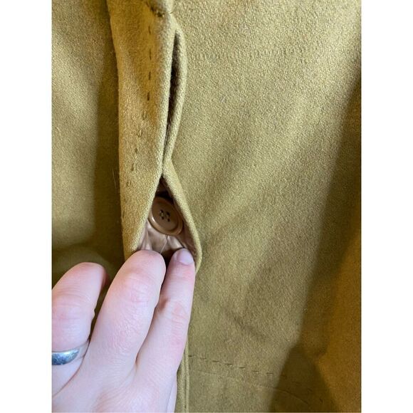 Ulla Popken Vintage Camel Brown Wool Blend Relax Fit Coat Women’s SZ 24/26 - Picture 5 of 11